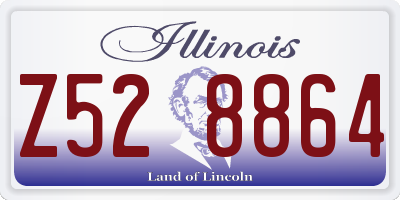 IL license plate Z528864