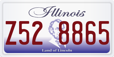 IL license plate Z528865