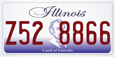 IL license plate Z528866