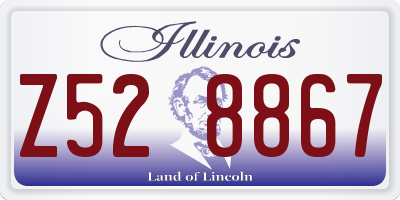 IL license plate Z528867