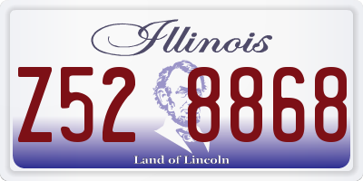 IL license plate Z528868