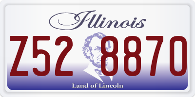 IL license plate Z528870