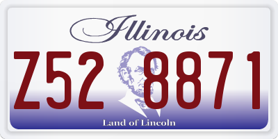 IL license plate Z528871