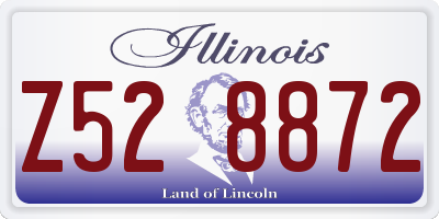 IL license plate Z528872