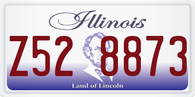 IL license plate Z528873