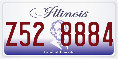 IL license plate Z528884