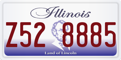 IL license plate Z528885