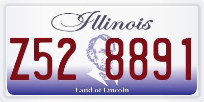IL license plate Z528891