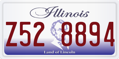 IL license plate Z528894