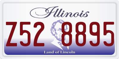 IL license plate Z528895