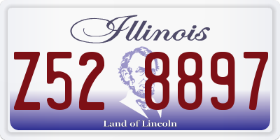 IL license plate Z528897