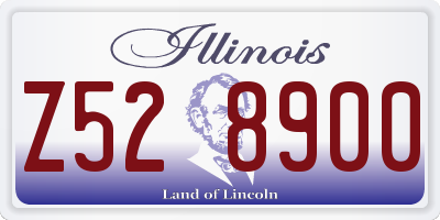 IL license plate Z528900