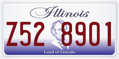 IL license plate Z528901