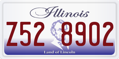 IL license plate Z528902