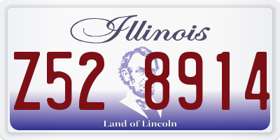 IL license plate Z528914