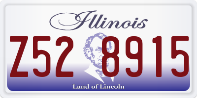 IL license plate Z528915