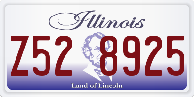 IL license plate Z528925