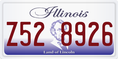 IL license plate Z528926