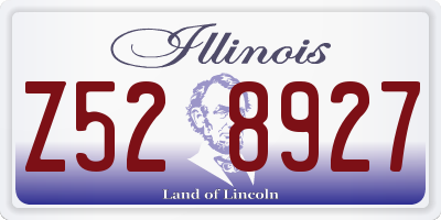 IL license plate Z528927
