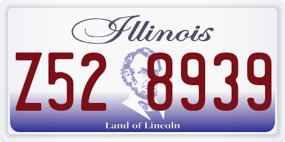 IL license plate Z528939