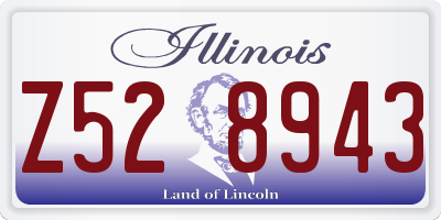 IL license plate Z528943