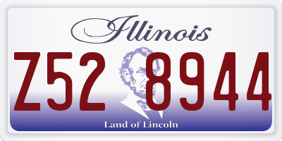 IL license plate Z528944