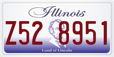 IL license plate Z528951
