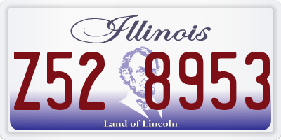 IL license plate Z528953