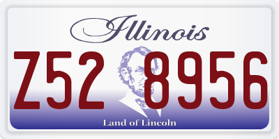 IL license plate Z528956