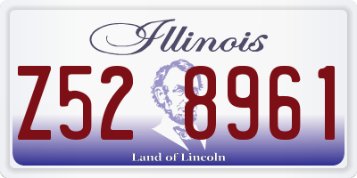 IL license plate Z528961