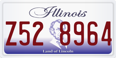IL license plate Z528964
