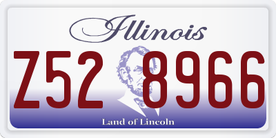 IL license plate Z528966
