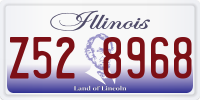 IL license plate Z528968