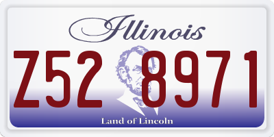 IL license plate Z528971