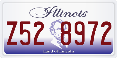 IL license plate Z528972