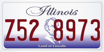 IL license plate Z528973