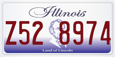 IL license plate Z528974
