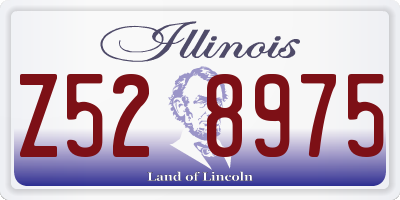 IL license plate Z528975