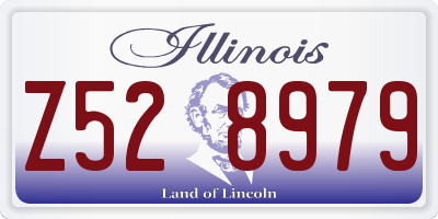 IL license plate Z528979