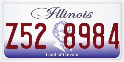 IL license plate Z528984