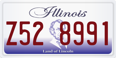 IL license plate Z528991