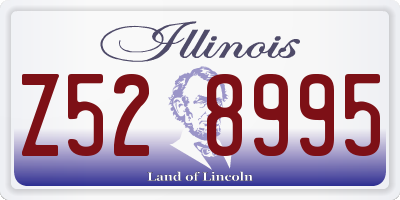 IL license plate Z528995