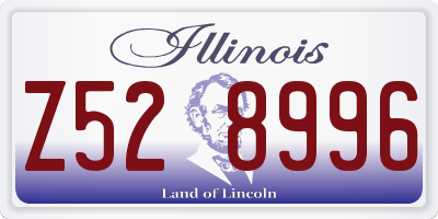 IL license plate Z528996