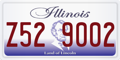 IL license plate Z529002
