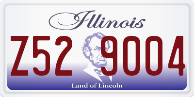 IL license plate Z529004