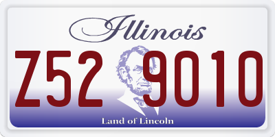 IL license plate Z529010