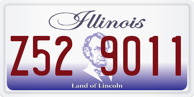 IL license plate Z529011