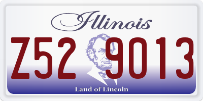 IL license plate Z529013