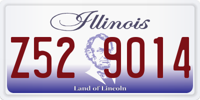 IL license plate Z529014