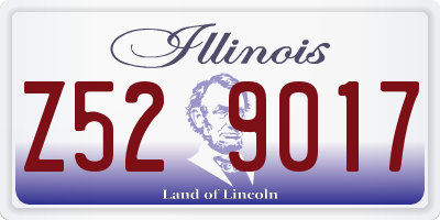 IL license plate Z529017
